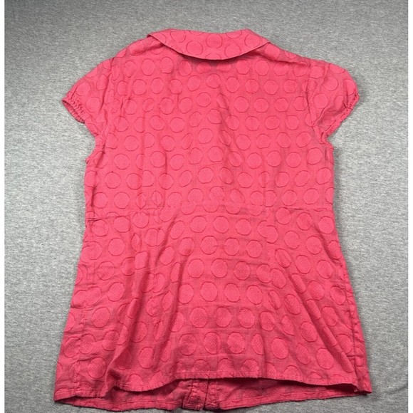 Boden top us size 4 pink ruffles button down ruffles - Picture 8 of 9